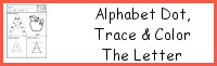 Alphabet Dot, Trace & Color Letter