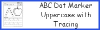 ABC Dot Marker Uppercase with Tracing