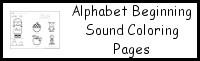 Alphabet Beginning Sound Coloring Pages