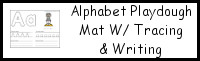 Alphabet Playdough Mats With Tracing & Writing