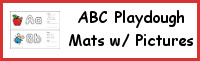 ABC Playdough Mats with Pictures