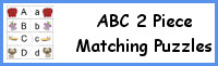 ABC 2 Piece Matching Puzzles