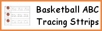 Basketball ABC Tracing Strip