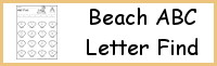 Beach ABC Letter Find Printable