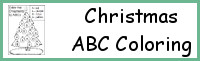 Christmas Tree ABC Coloring