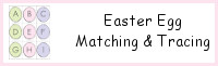 Easter Egg ABC Tracing & Matching: Print & Cursive