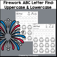 Firework ABC Letter Find: Uppercase & Lowercase