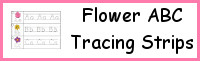 Flower ABC Tracing Strips