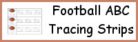 Football ABC Tracing Strip