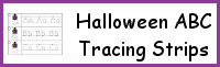 Halloween ABC Tracing Strip