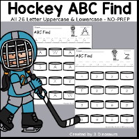 Hockey ABC Letter Find 