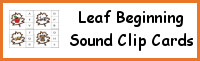 Leaf Beginning Sound Clip Cards