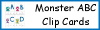 Monster ABC Clip Cards