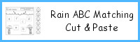 Raindrop ABC Matching Cut & Paste