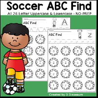 Soccer ABC Letter Find