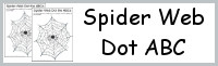 Spider Web Dot ABC: Print & Cursive