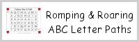 Romping & Roaring ABC Letter Paths