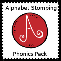 Free Alphabet Stomping Phonics A Pack - 30 pages of printables - 3Dinosaurs.com