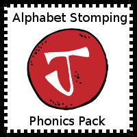 Alphabet Stomping Phonics J PreK-Kinder Pack - 3Dinosaurs.com