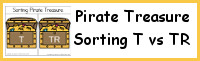 Pirate Treasure Sorting T vs TR