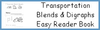 Transportation Blends & Digraphs Easy Reader Book