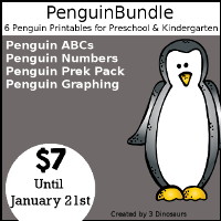 Penguin Bundle for Preschool and Kindergarten