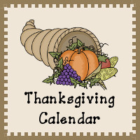 Thanksgiving Calendar Printables - 3Dinosaurs.com