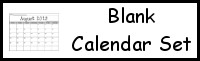 Blank Calendar Set