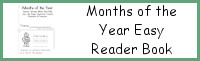 Months of the Year Easy Reader Book