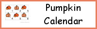 Pumpkin Calendar Set