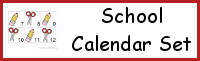 School Calendar Set