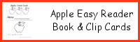 Apple Color Easy Reader Book & Clip Cards