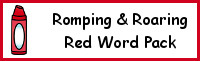 Romping & Roaring Color Word Red Pack