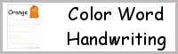 Color Word Handwriting