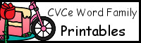 CVCe Word Family Printable