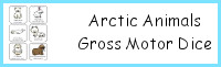 Arctic Animals Gross Motor Dice