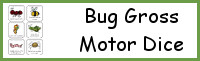 Bug Themed Gross Motor Dice