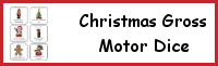 Christmas Gross Motor Dice