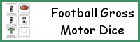 Football Gross Motor Dice