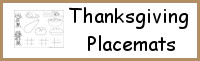 Thanksgiving Placemat Printables