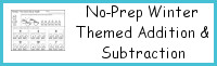 No-Prep Winter Themed Addition & Subtraction