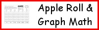 Apple Roll & Graph Math Printable