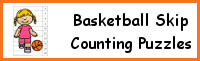 Basketball Skip Counting by 2 Puzzle