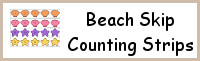 Beach Skip Counting Strips