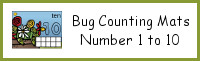 Bug Counting Mats Number 1 to 10