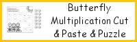 Butterfly Multiplication Cut & Paste & Puzzles