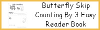 Butterfly Skip Counting by 3 Easy Reader Book