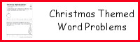 Christmas Themed Word Problems