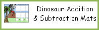 Dinosaur Addition & Subtraction Mats