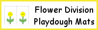 Flower Division Playdough Mat